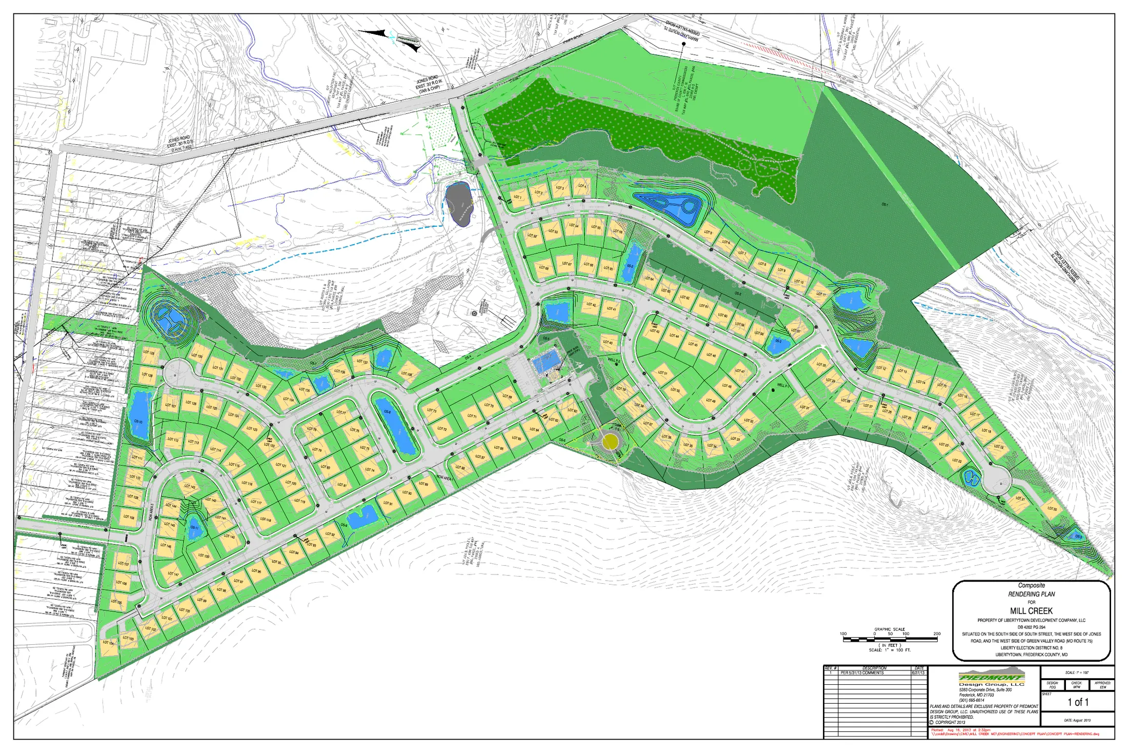 Mill Creek — original project drawing